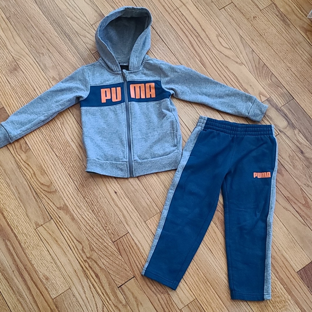 4T PUMA Boy's Sweatshirt and Sweatpants Set